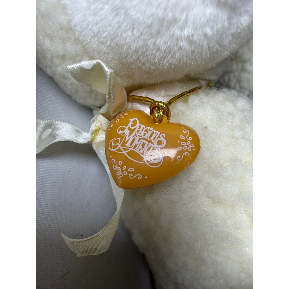 Vintage 1985 Applause Precious Moments Plush Lamb Sheep Heart Locket 4558
